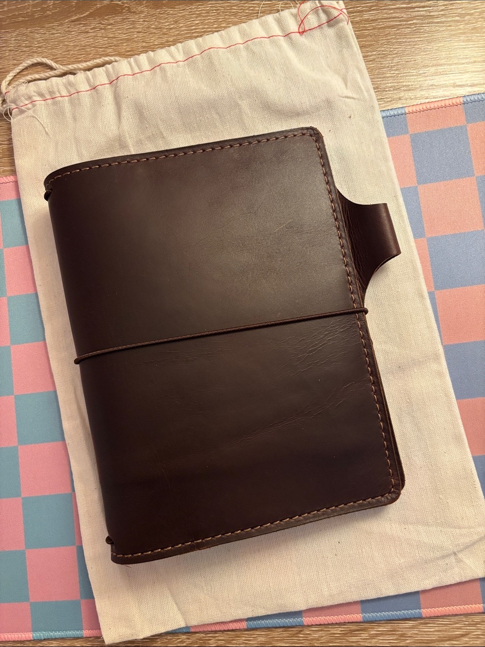 Chic Sparrow B6 Size Bella Cascade Leather Traveler's Notebook Planner Cover